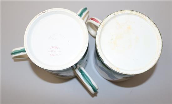 A Wemyss loving cup and a similar mug